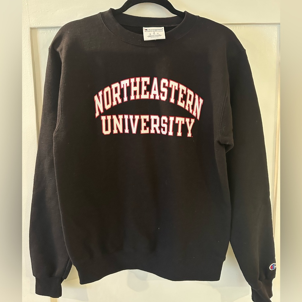 Northeastern University Champion Sweatshirt Black Size Small Men’s